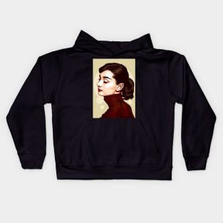 Audrey Hepburn - Vector Art Kids Hoodie